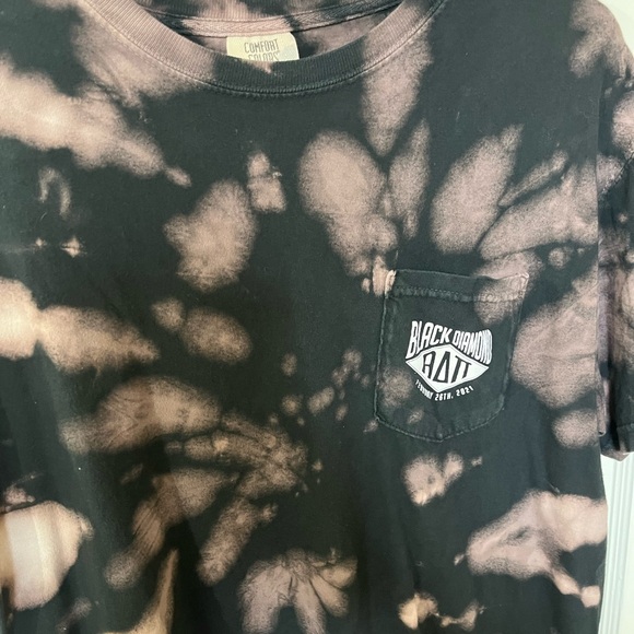 Comfort Colors Black and Pink Tie-Dye Tee VALDOSTA STATE ADPI - Picture 2 of 4